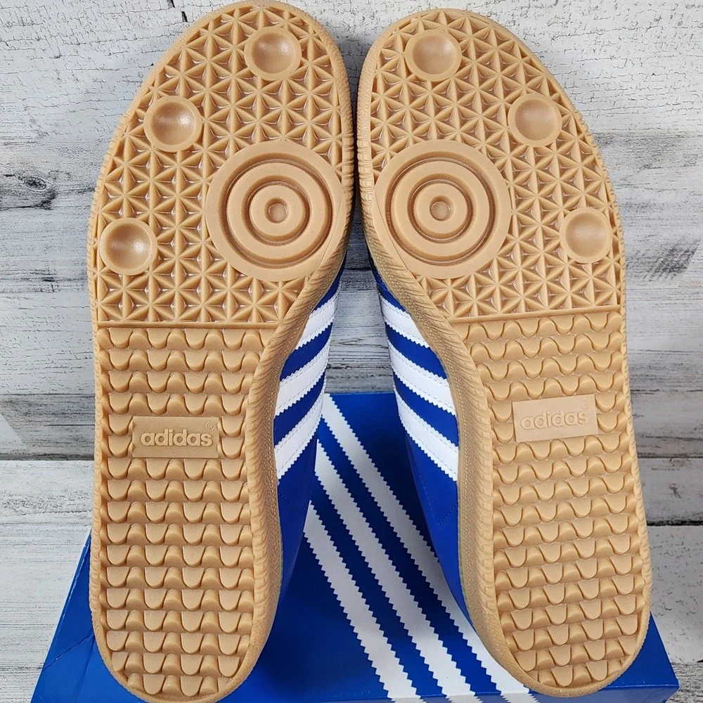 Adidas Samba OG Sneakers Mens 11 Blue White Gum Sole‎ 